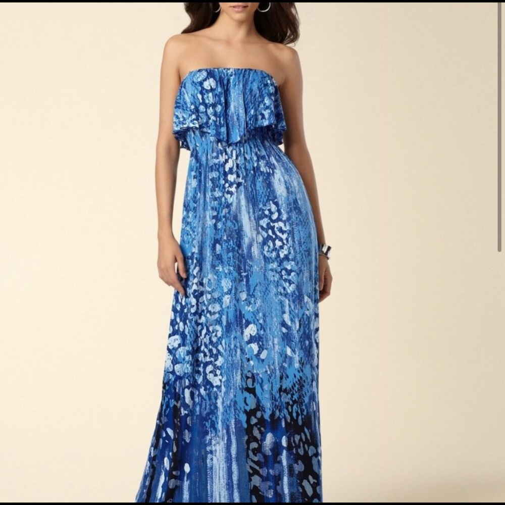Soma Flounce Bandeau Maxi Dress